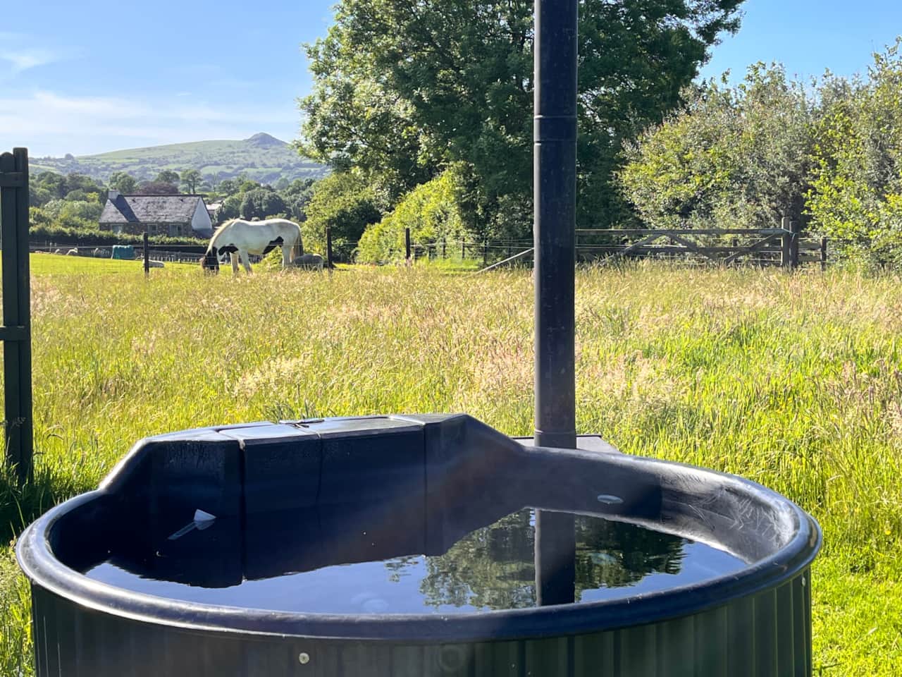 wood-fired hot tub