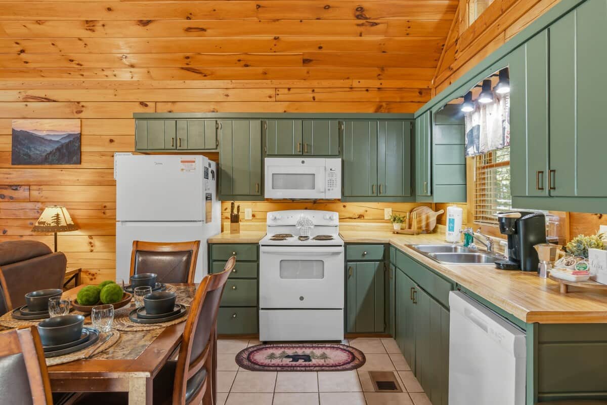 Cook, sip and love in a fully equipped kitchen designed for effortless meals, shared moments, and cozy, romantic escapes.