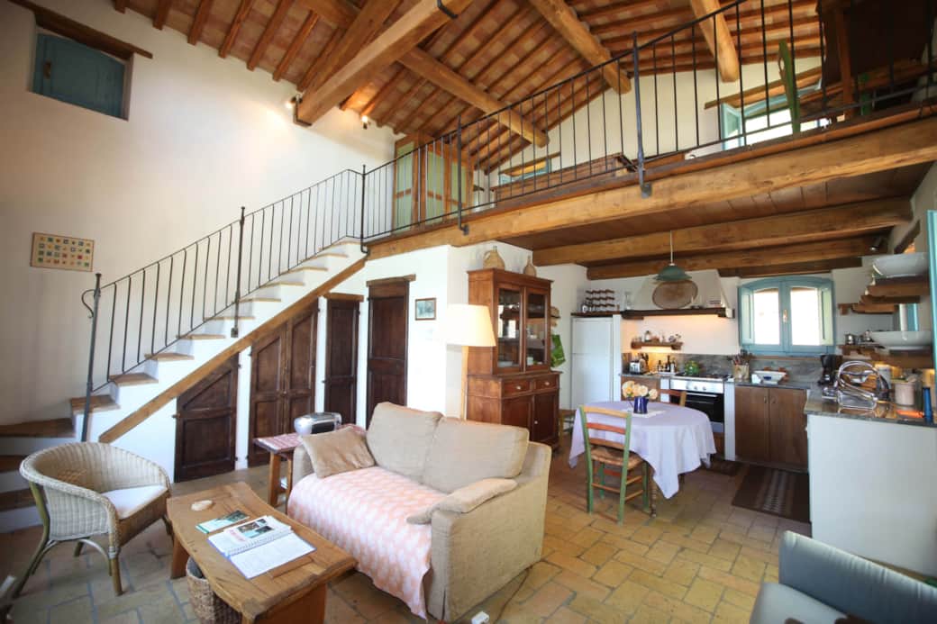 Casa Carina Liv Rm Looking towards Sleeping Loft