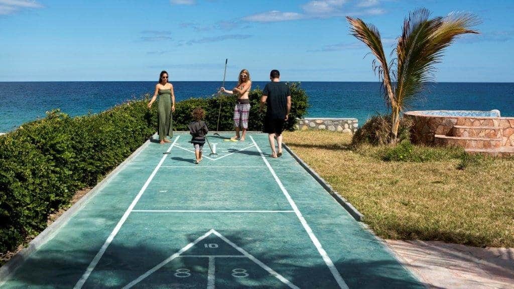 Shuffleboard at Casa Cardonal - View of Sea of Cortez