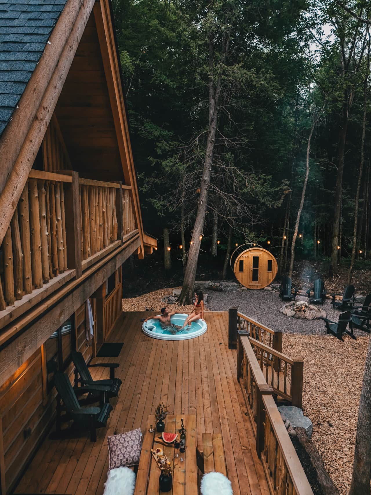 Cozy cabin in the woods