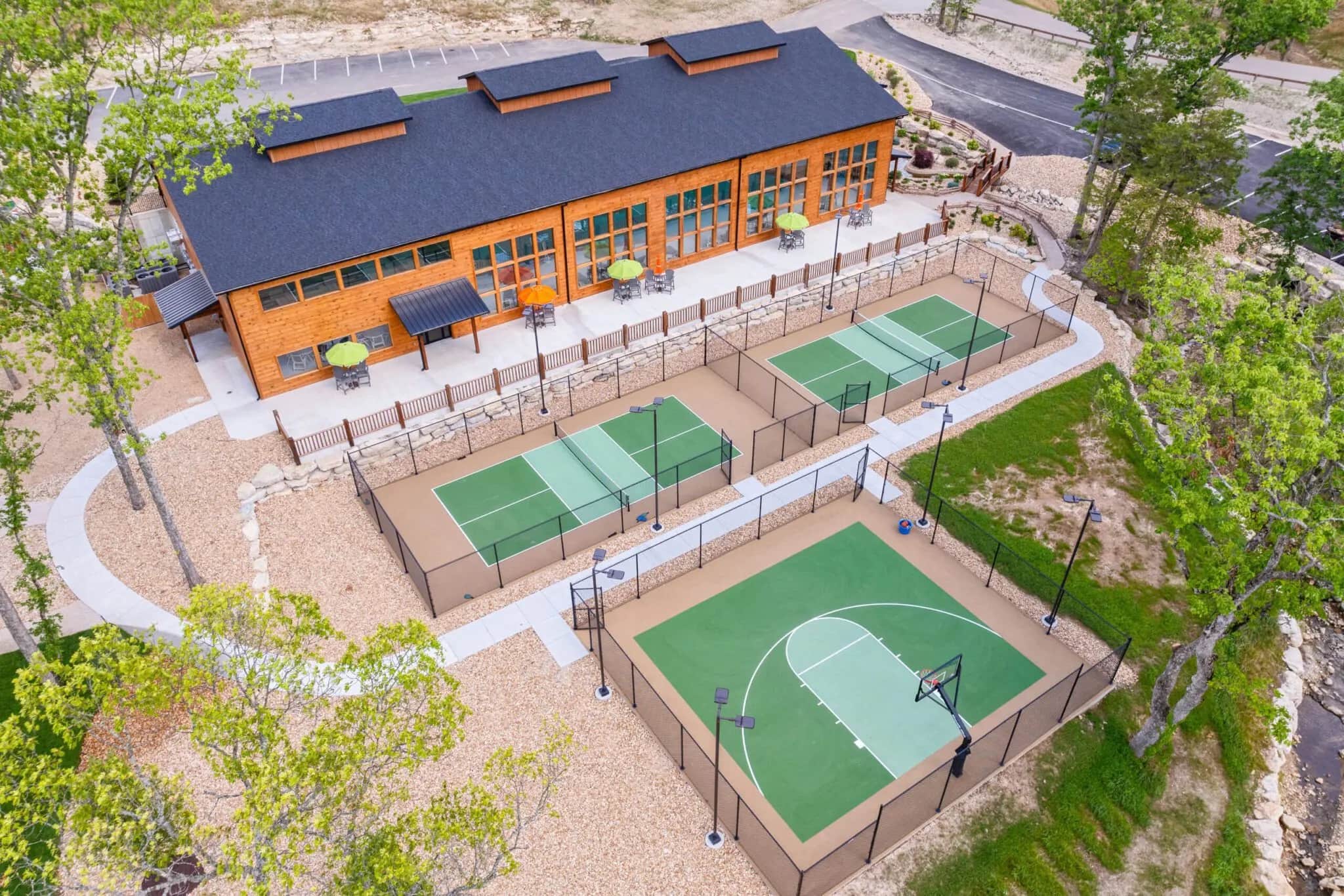 Pickleball, basketball, play a pick up game!
