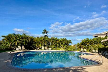 Solar heated pool