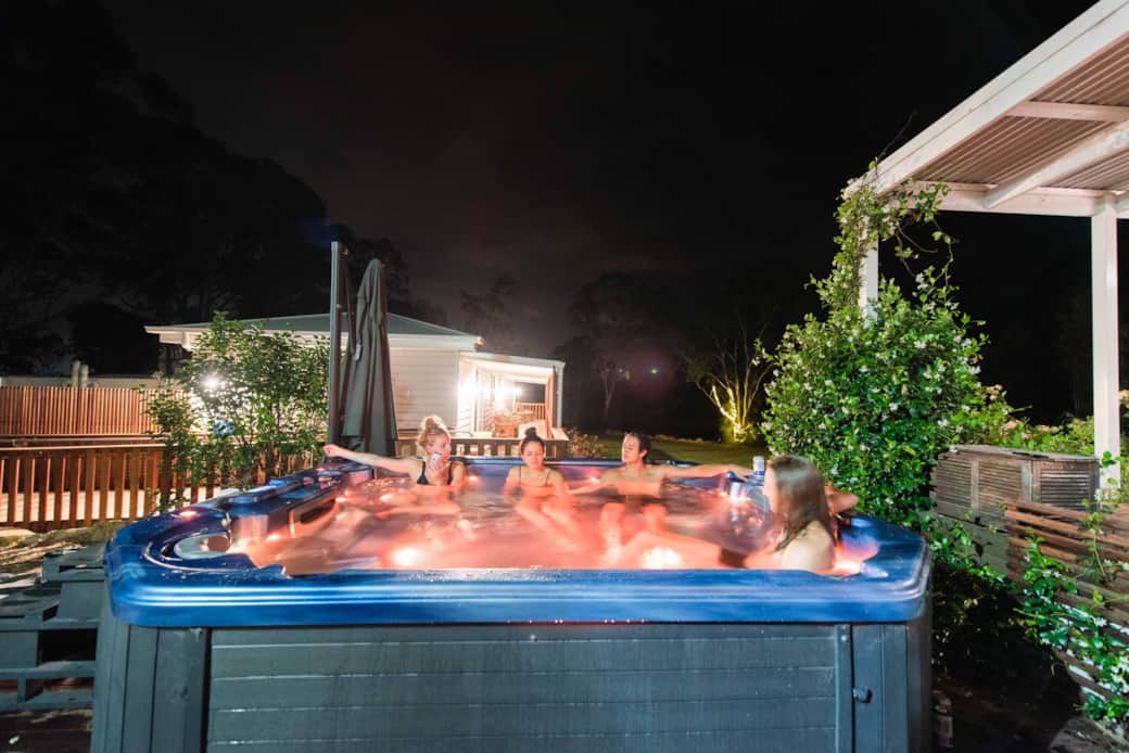Hunter Moon's Large outdoor Spa