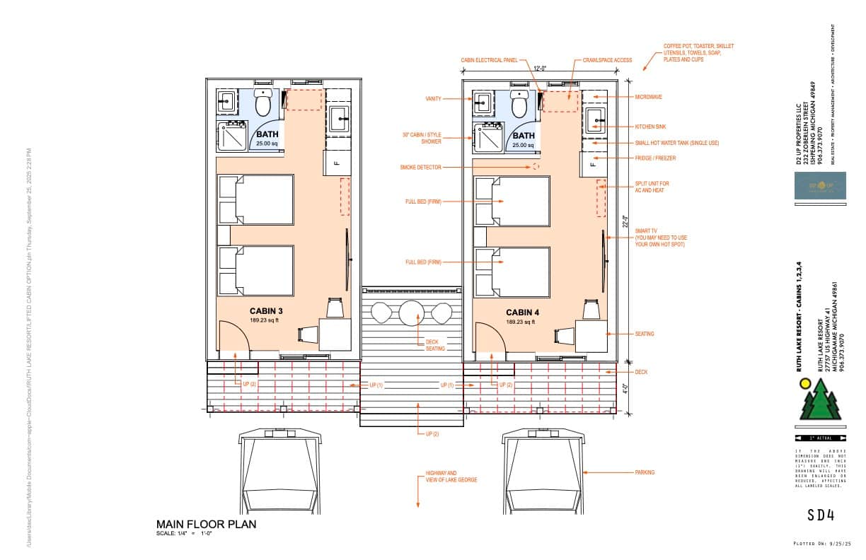 RUTH LAKE RESORT CABIN 3 AND 4 PLANS copy