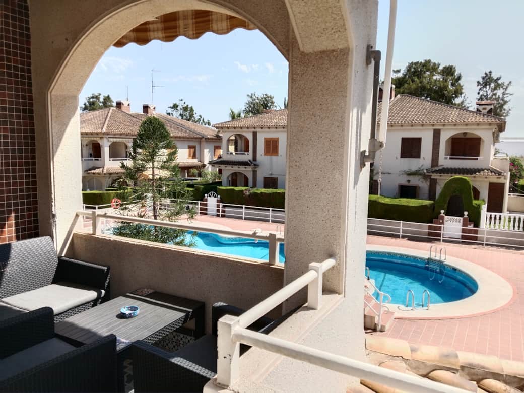 Terrace with pool view 