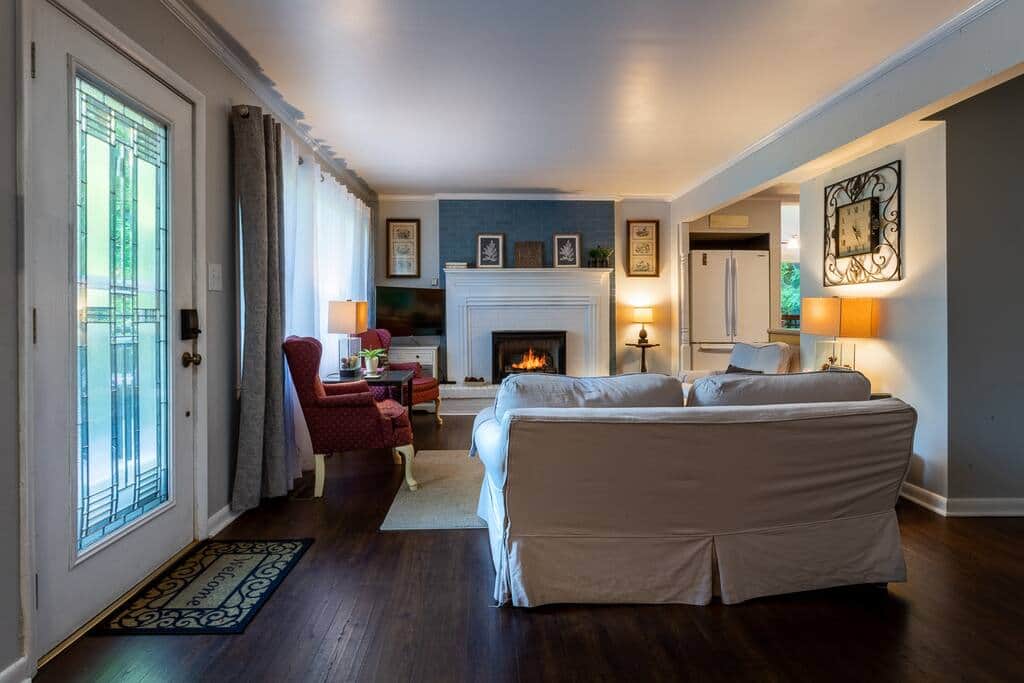 Upon entering, you'll find the stunning Living Room/Kitchen and Hallway to bedrooms Upon entering, you'll find the stunning Living Room/Kitchen and Hallway to bedrooms