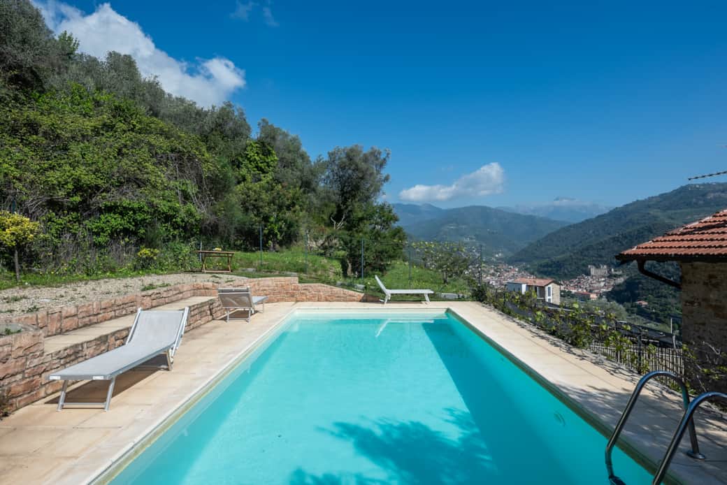 private pool with view
