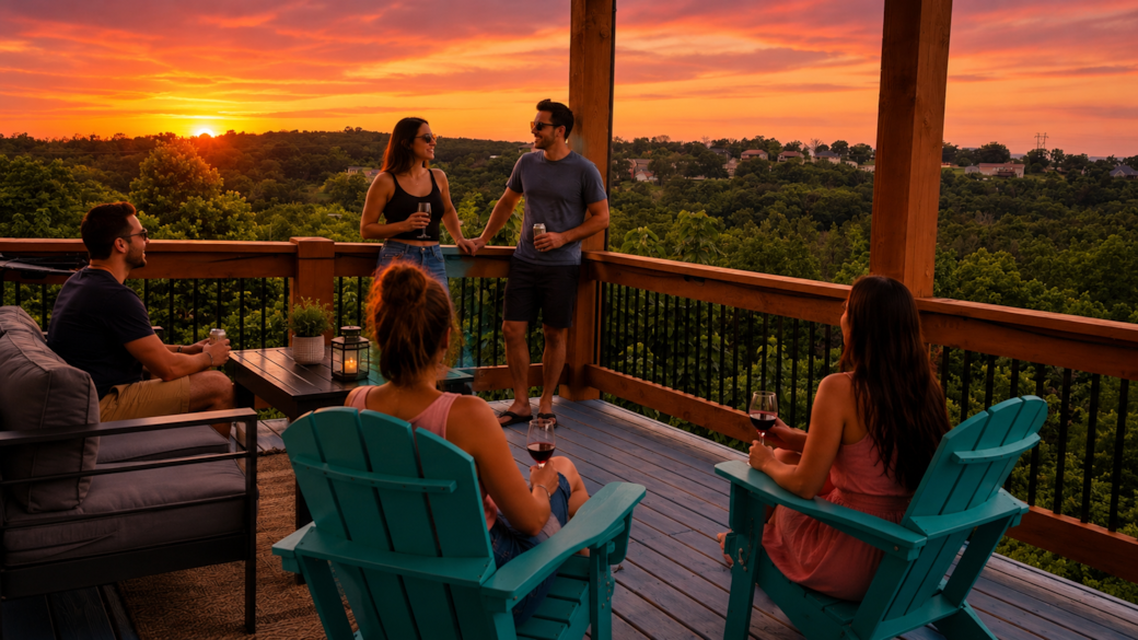 242 Back Patio Sunset