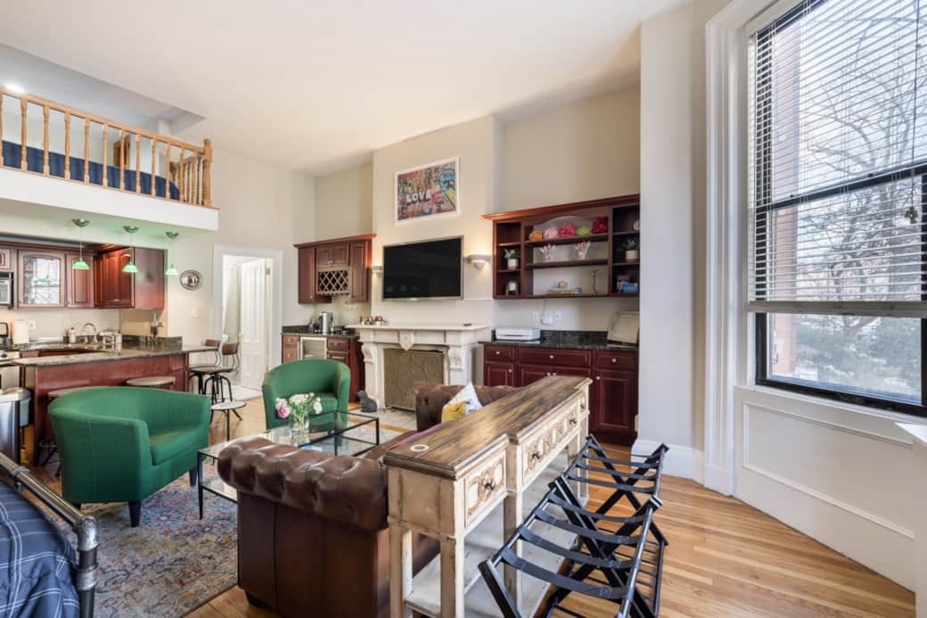 Luggage Area and View of Living Area