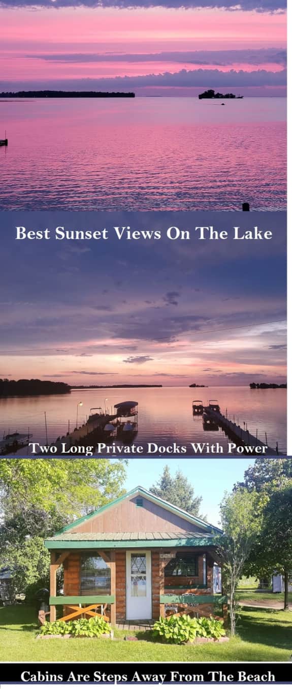 Beachside Resort Cabin and Ice House Rentals on Mille Lacs Lake