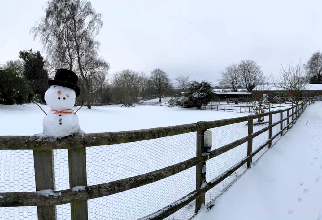 Winter view from the Barn 