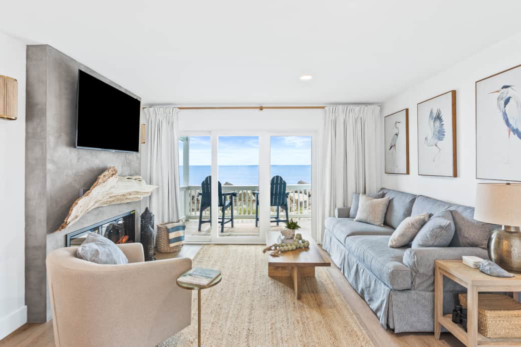 Ocean views from the lounge area.