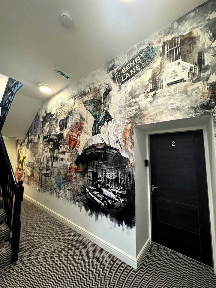 Mural Communal hallway ground floor 
