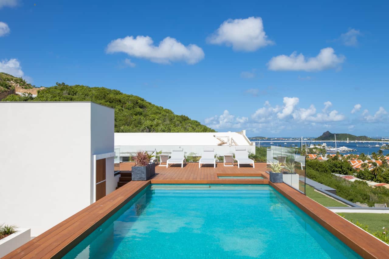 Piscine sur toit