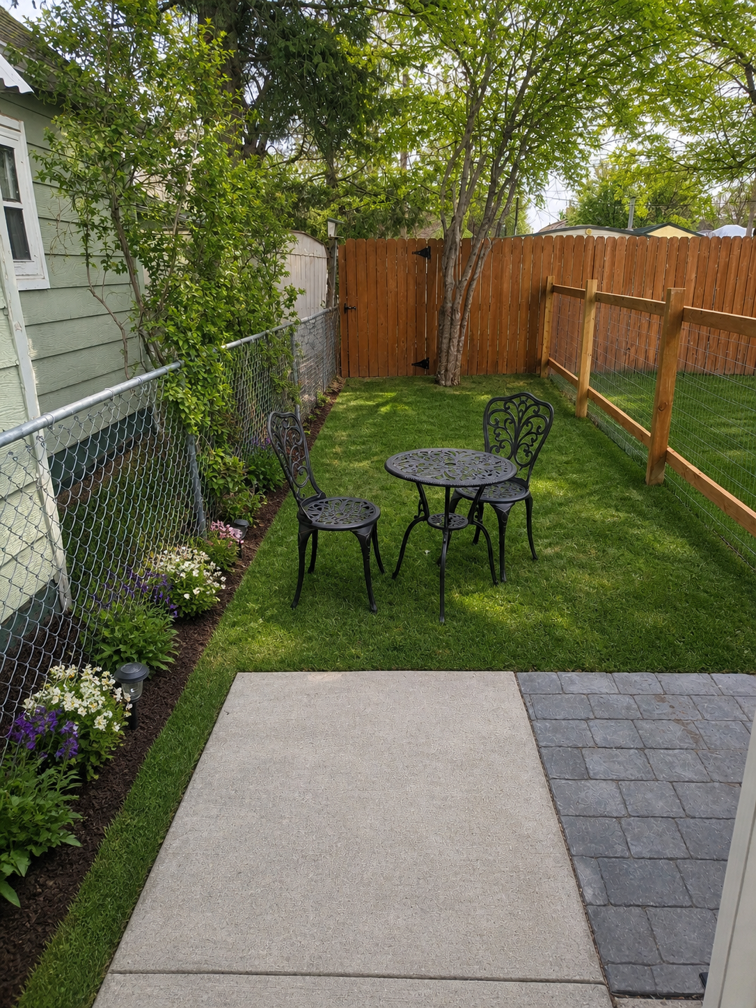 Backyard private and fenced