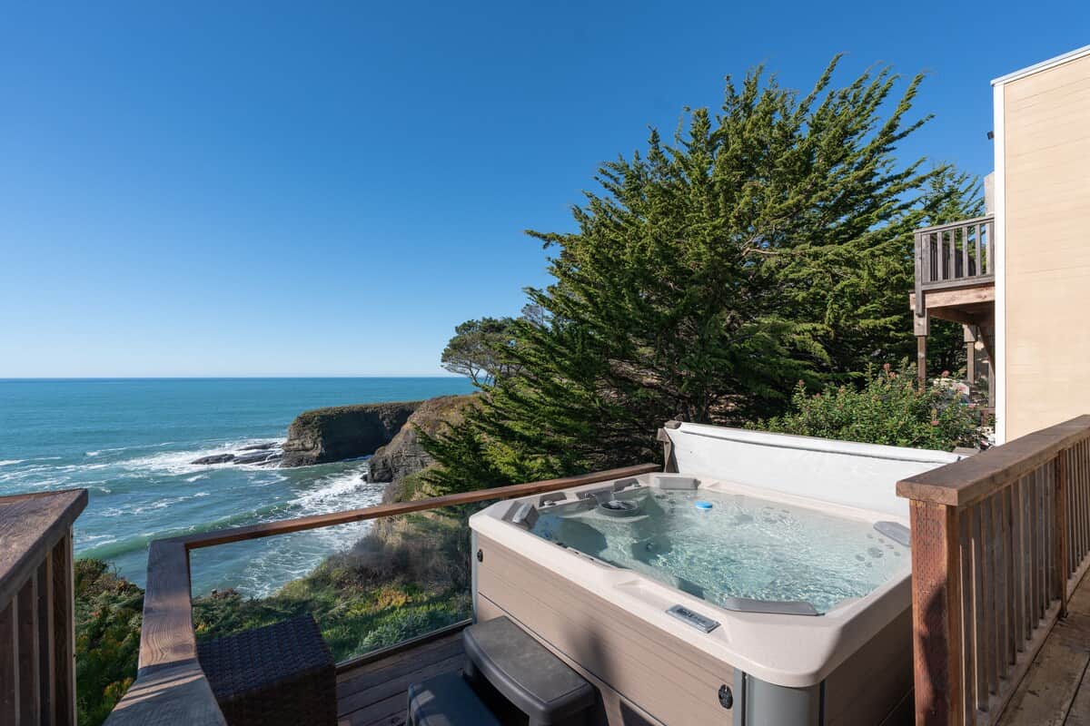 Enjoy a hot tub soak with your coffee in the morning.
