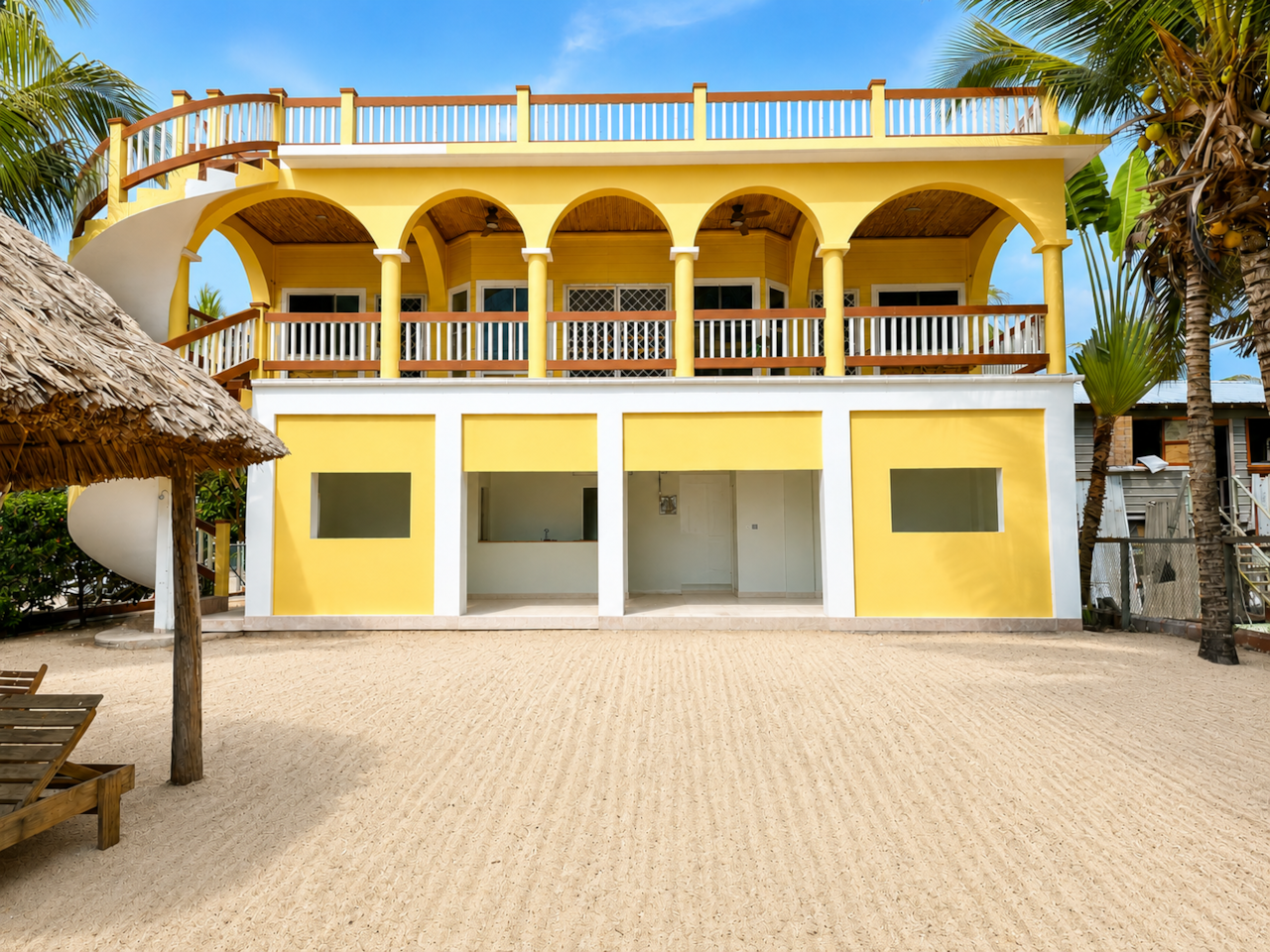 Front view from Beach