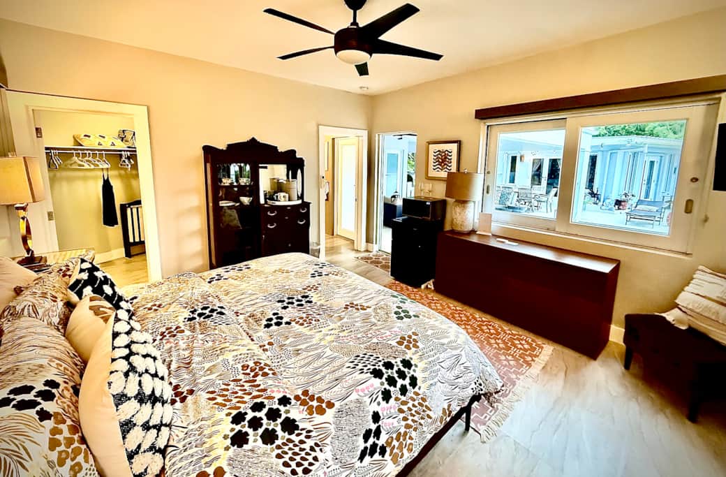 Suite with mini fridge, microwave, coffee makers, and limited kitchen supplies