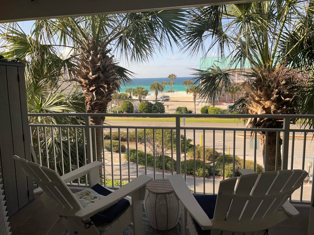 Private balcony with beautiful view