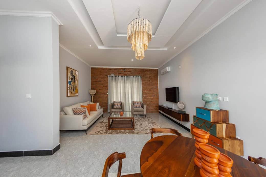 Spacious living and dining area with comfortable sitting 