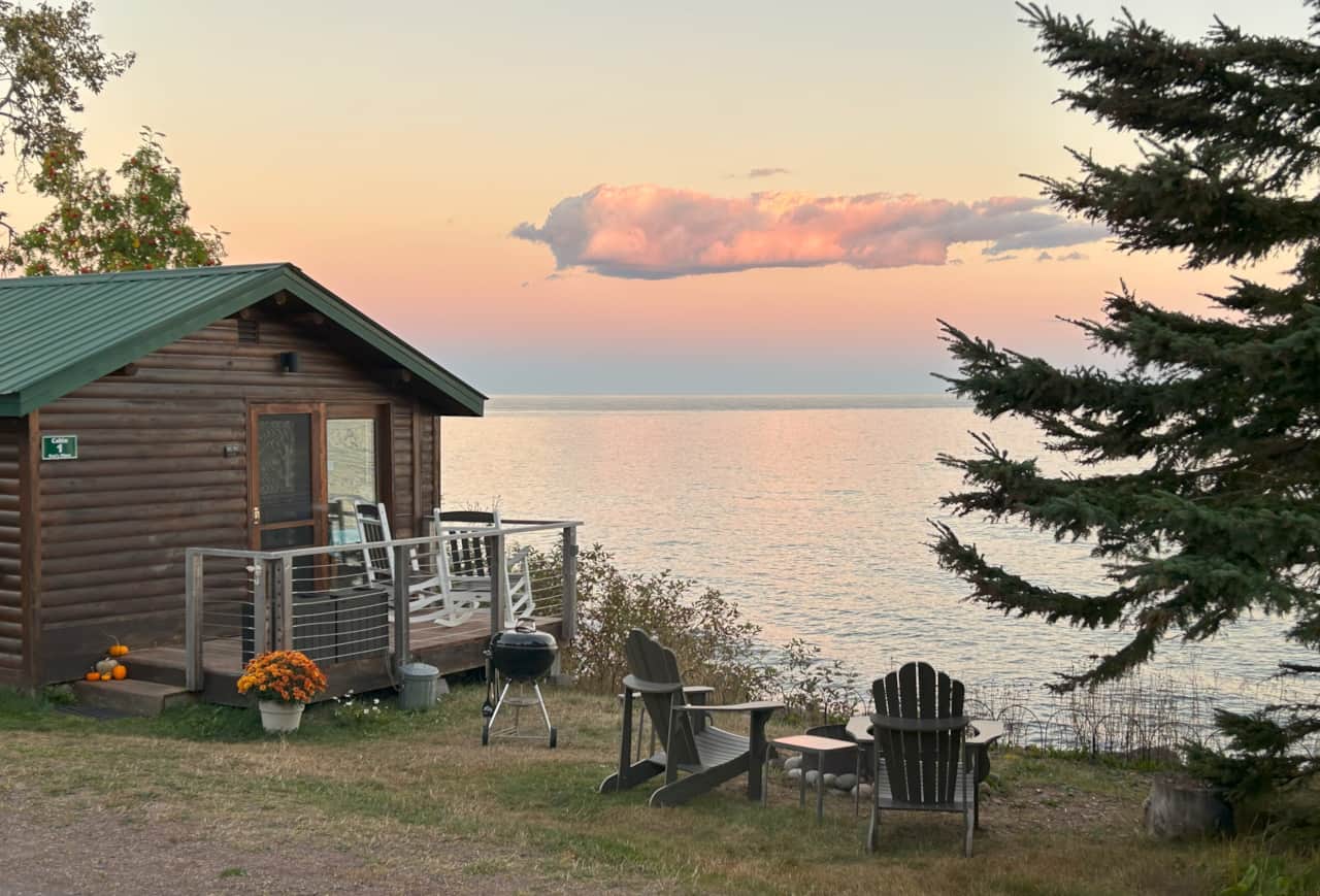 Cabin 1 Eve's Place fall clouds