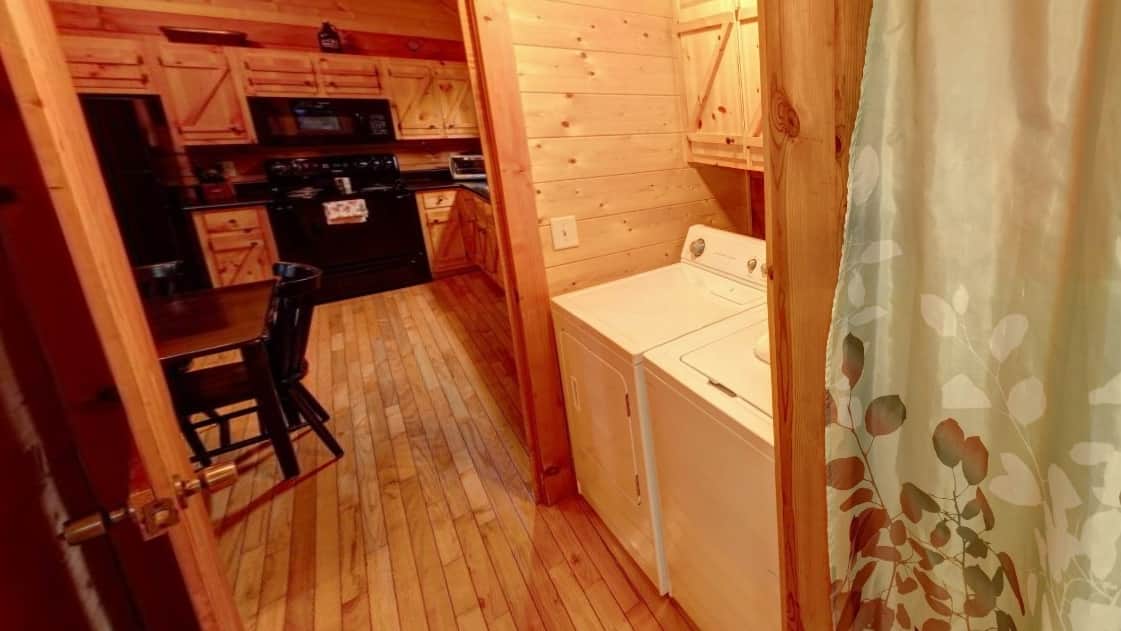 Washer and Dryer in the Cabins