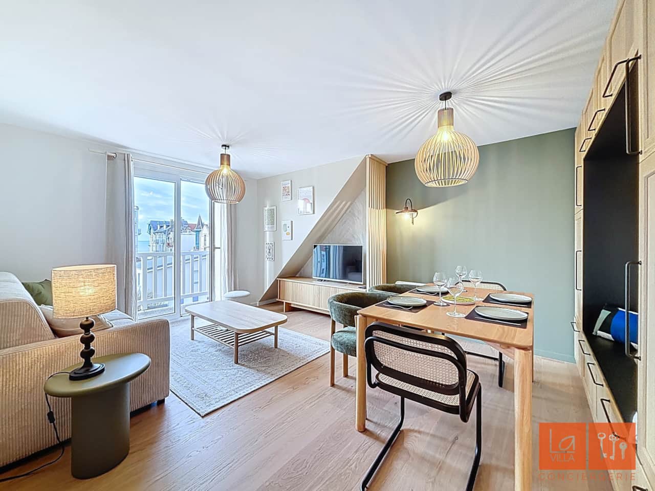 salon, coin repas