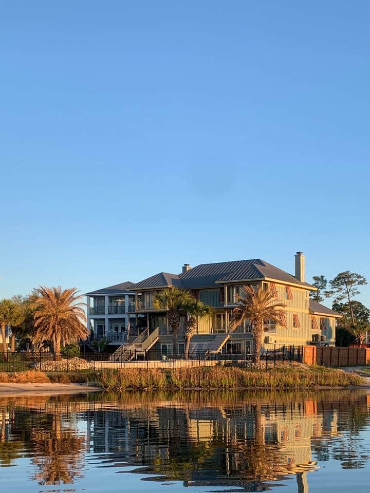 View of the house from the water. Absolutely amazing views from this property.  