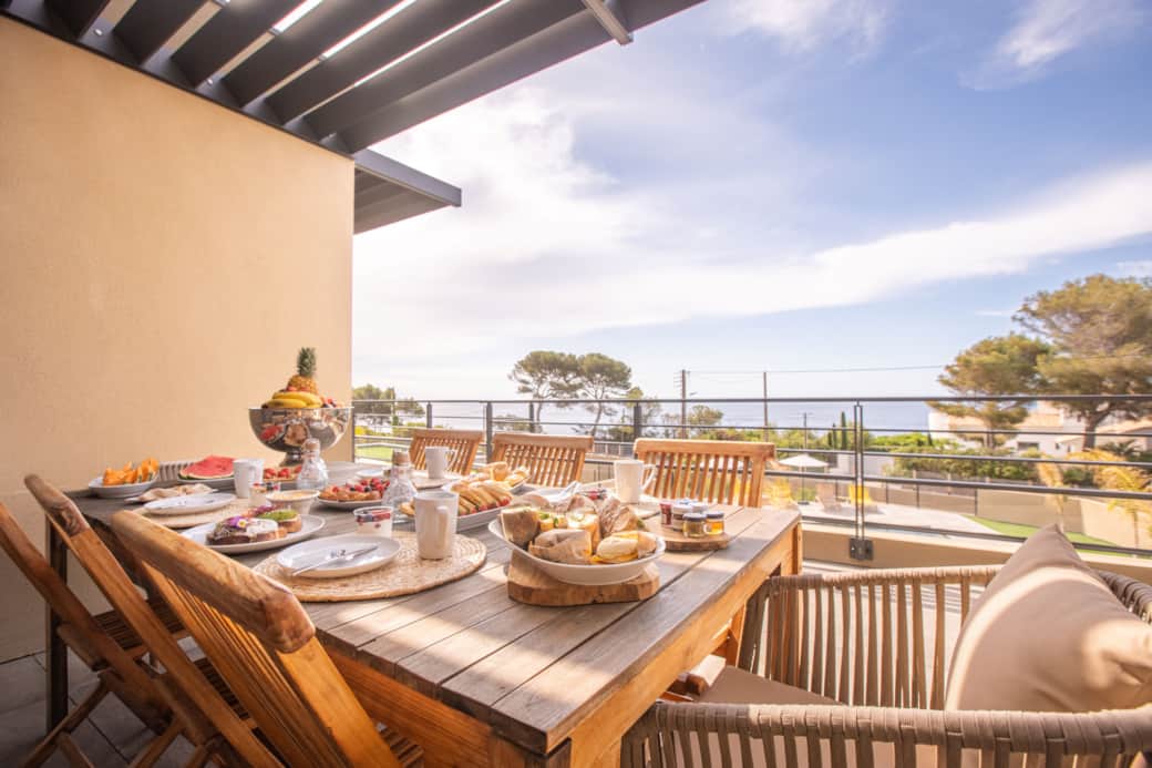 Vue petit déj extérieur