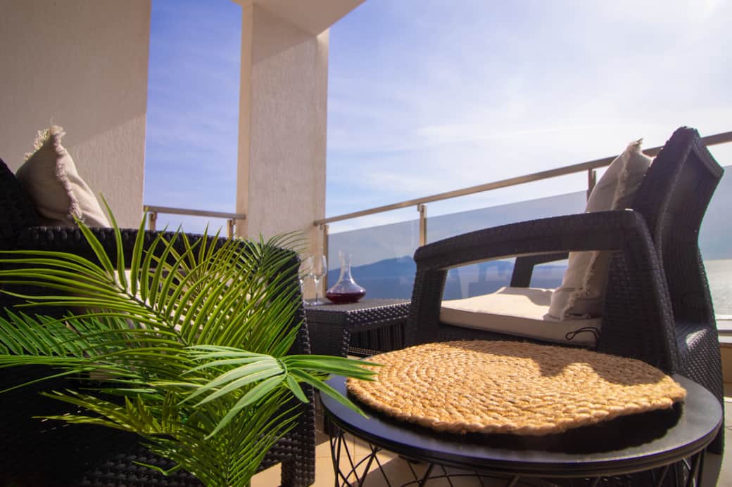 Sitting area balcony
