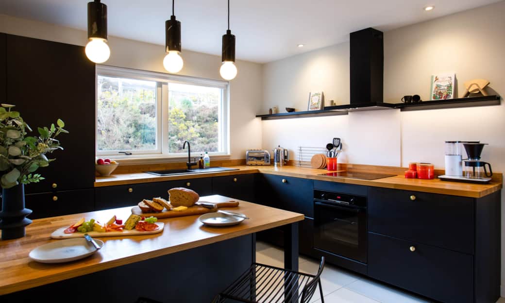 Generous and well equipped kitchen