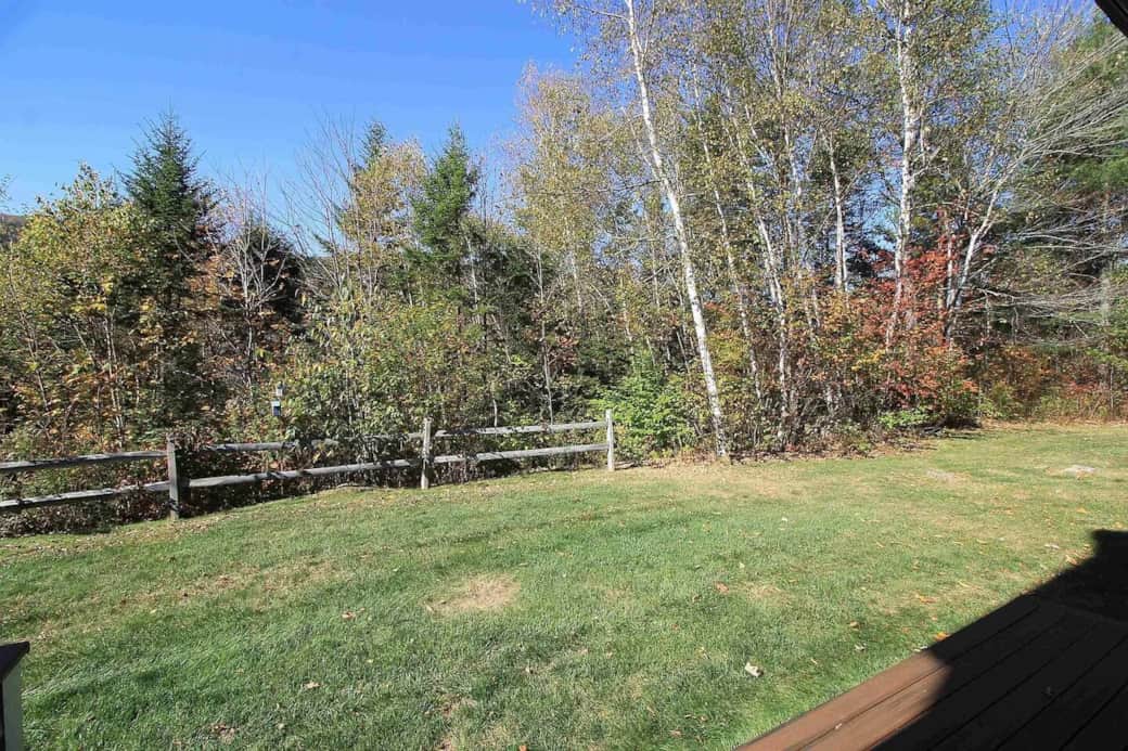 Walk right out of the living room to the deck and backyard!