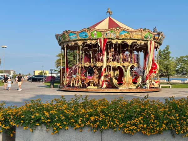 Vintage carousel in Olbia