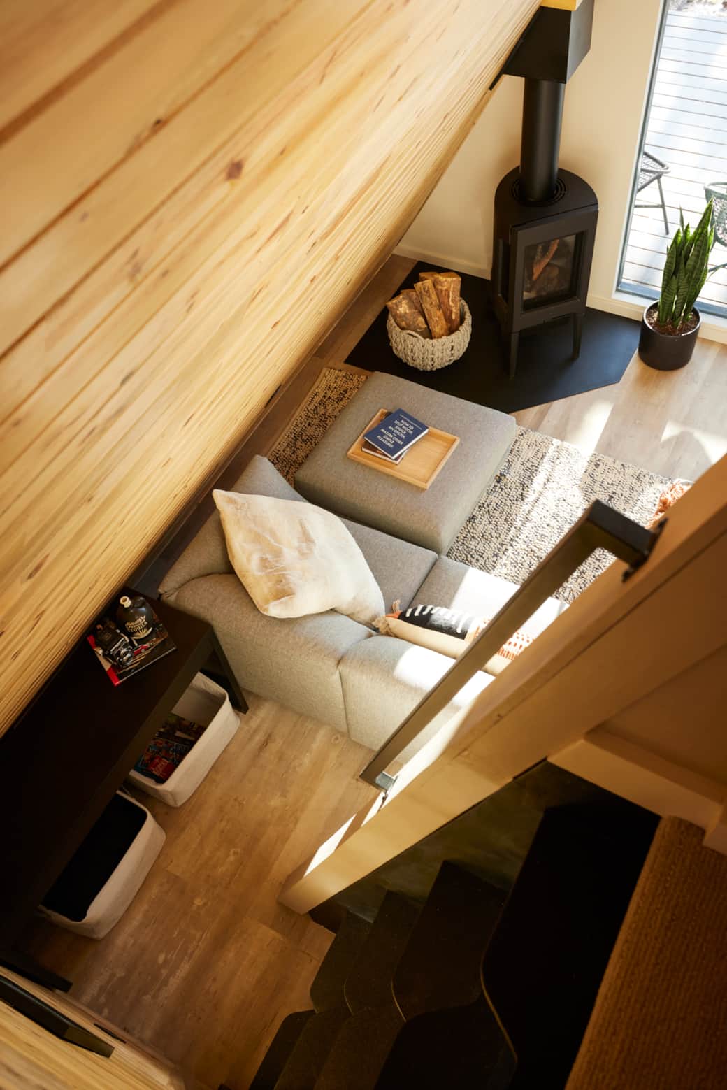 View from loft stairs