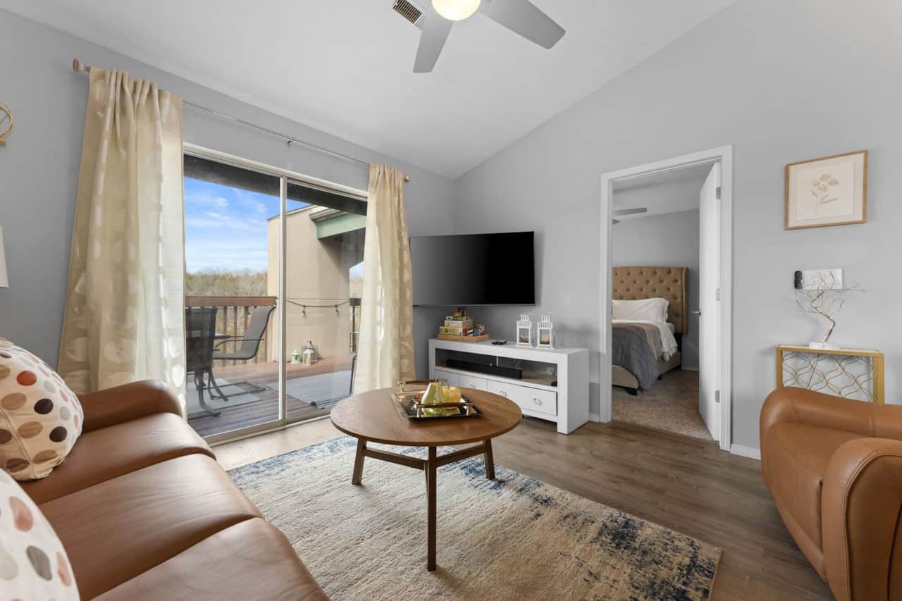 Spacious open concept living room.