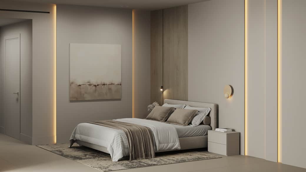 02 AZULIS Clubhouse Luxury Bedroom with crispy premium linen and custom made pillows by RENTAL12