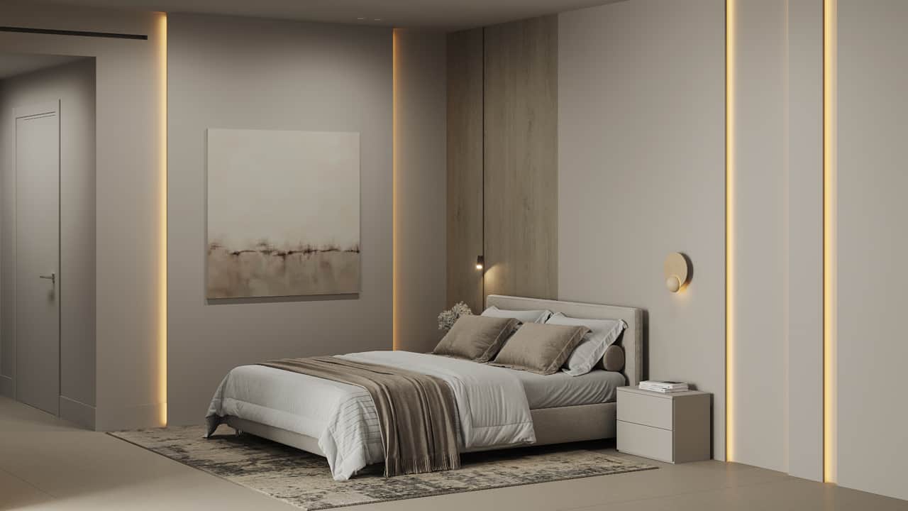 02 AZULIS Clubhouse Luxury Bedroom with crispy premium linen and custom made pillows by RENTAL12