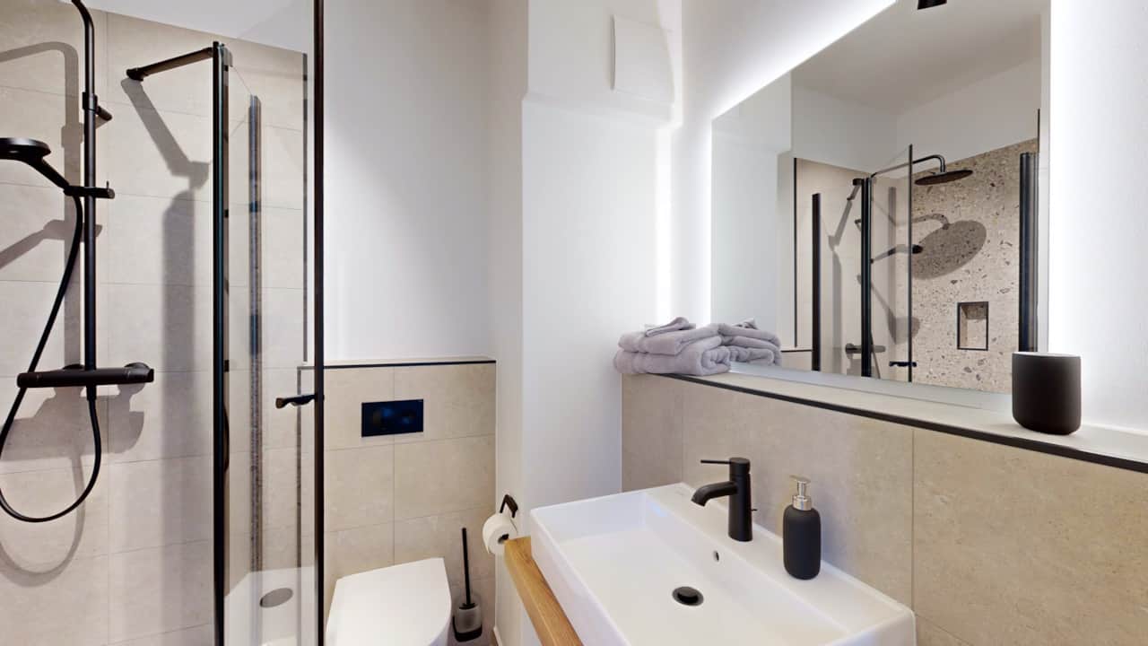 Moderne und hochwertige Ausstattung im N°8A Boardinghouse Lüneburg