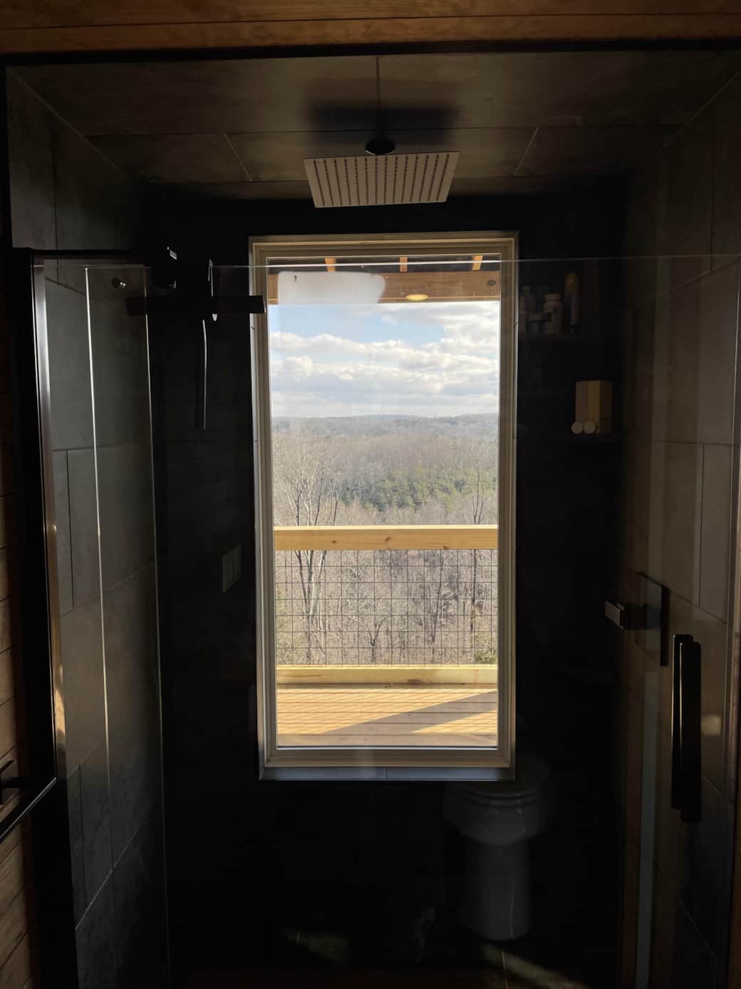 A Shower with a View