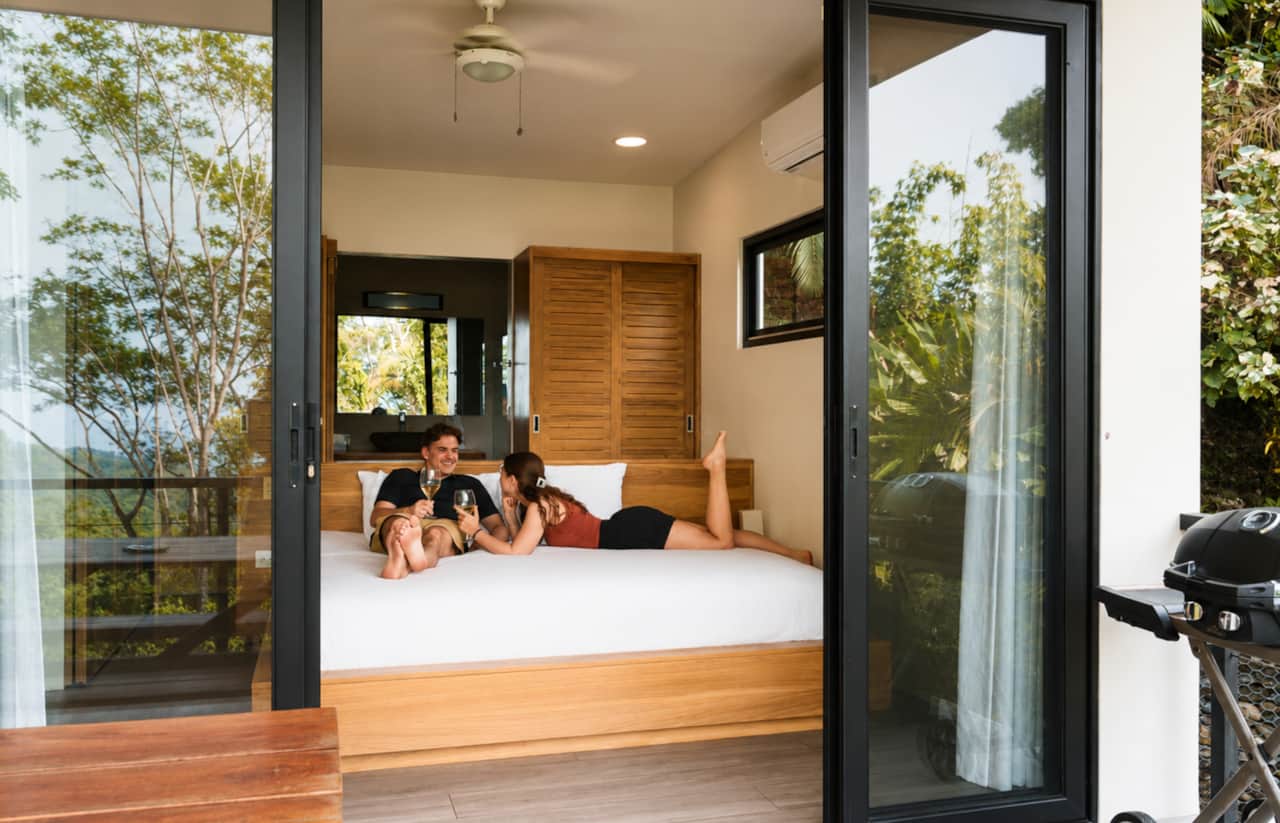 Cosara guest villa couple relaxing king bedroom