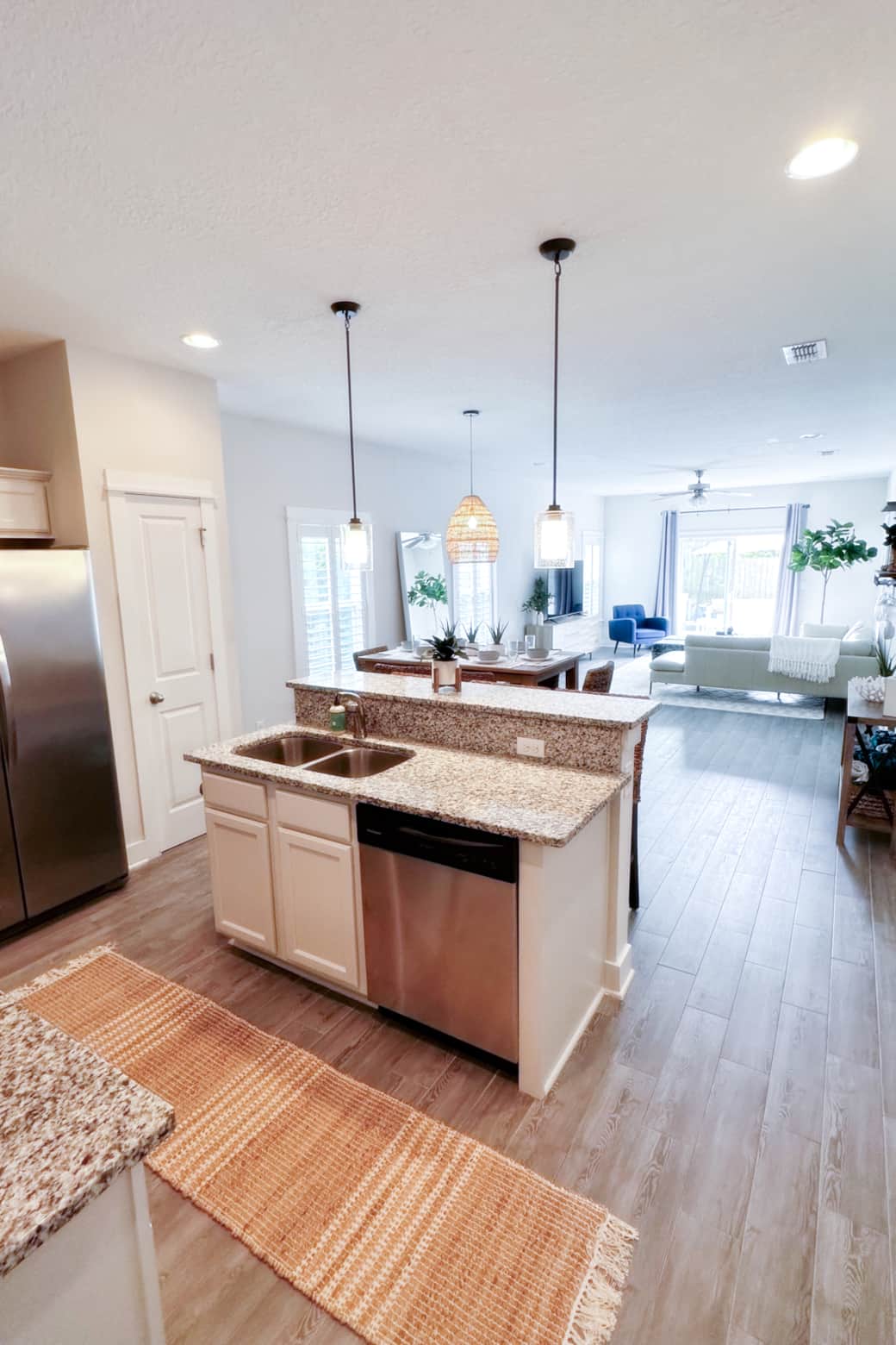Open kitchen for entertaining