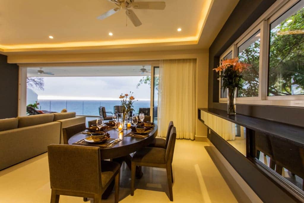 Open Living Room Dining and Private Terrace 3