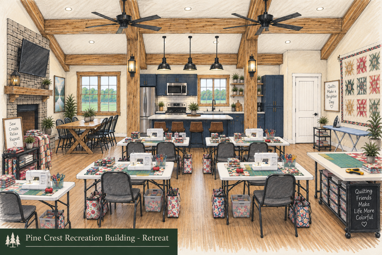 Rec Building - Retreat Rendering
