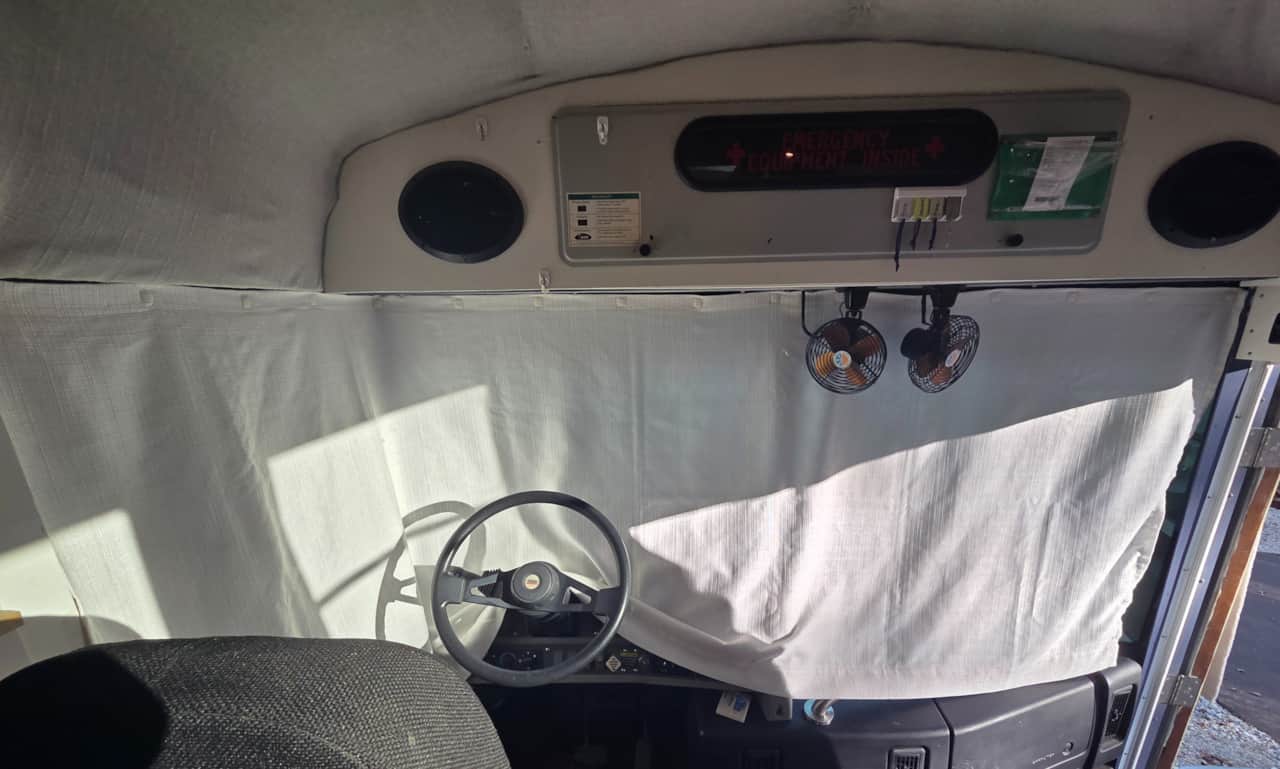Front windshield with cover