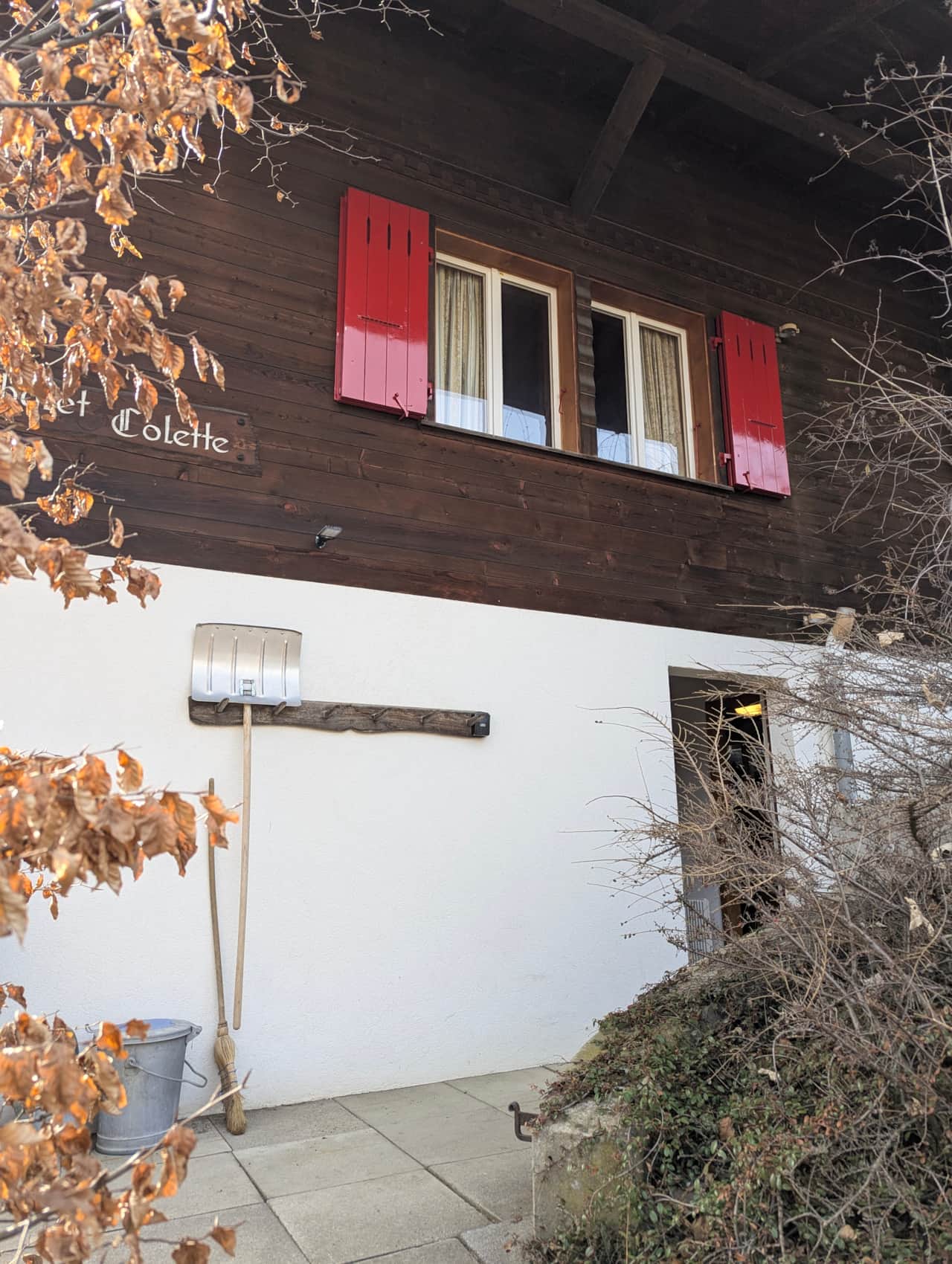 Chalet ski room entry
