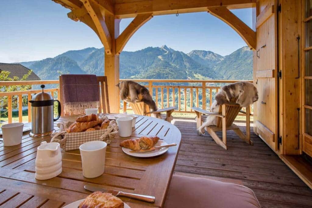 Vue imprenable depuis la terrasse