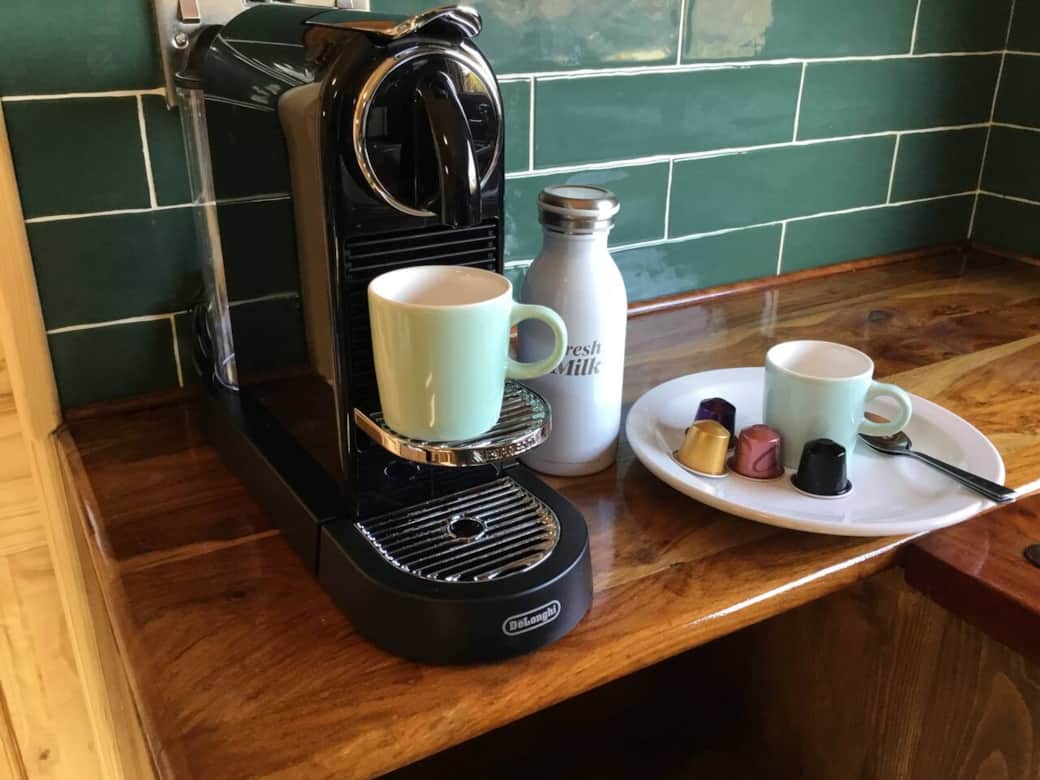 Coffee machine for the morning brew.