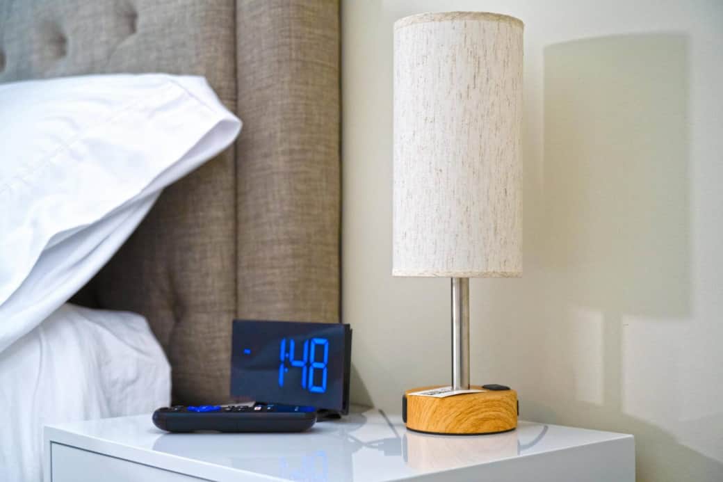 Cozy and comfortable bedroom with a plush queen-sized bed, fresh linens, and plenty of natural light. Includes a closet, bedside tables, charging stations and can’t forget the 65” TV to make you feel right at home.