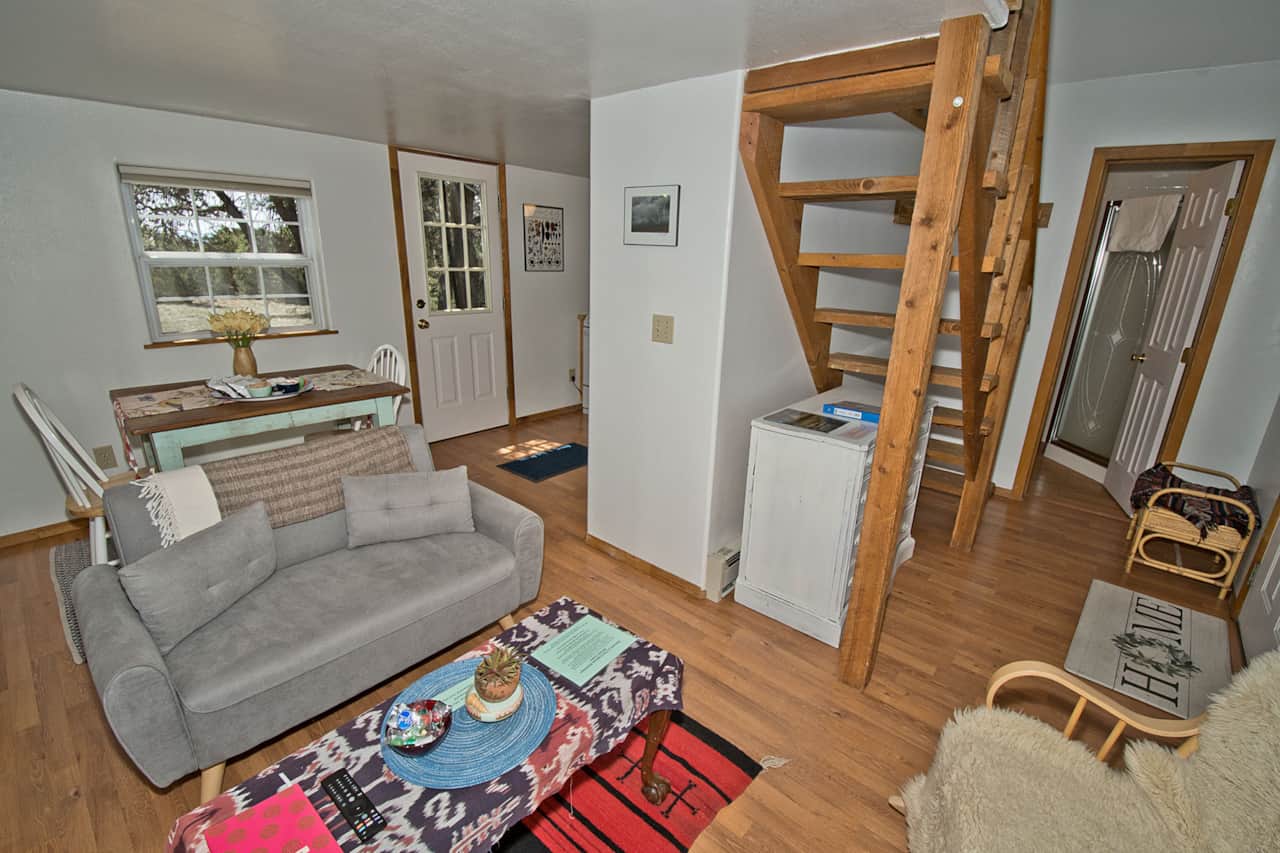 Tiny Living Area with Couch and TV